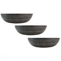 Produkt Doniczka okrągła dekoracyjna, szara, Ø37cm, wys. 10,5cm