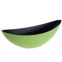 Produkt Ozdobna miska owalna łódka z rośliną zielona 38,5x12,5x13cm