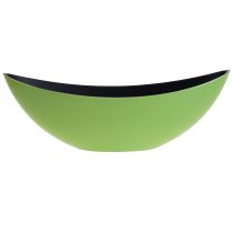 Produkt Ozdobna miska owalna łódka z rośliną zielona 38,5x12,5x13cm
