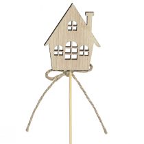Produkt Korki dekoracyjne Ozdoba świąteczna domy drewniane 4,5x5cm 12 szt