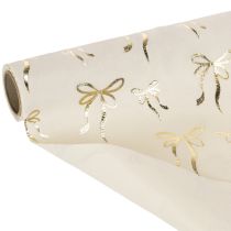 Produkt Bieżnik, tkanina dekoracyjna z wąskimi kokardkami, na rolce, 120x35cm, 2 sztuki