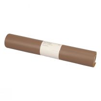 Produkt Bieżnik ze sztucznej skóry w kolorze brązowym, dekoracyjny, skórzany, o wymiarach 33 cm×1,35 m