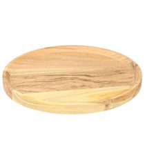 Produkt Taca dekoracyjna talerz dekoracyjny wykonany z naturalnego drewna akacjowego Ø20cm