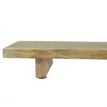 Produkt Dekoracyjna drewniana taca z podstawą z drewna mango 80x6x27,5cm
