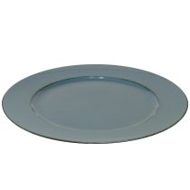 Produkt Talerz dekoracyjny plastikowy talerz dekoracyjny plastikowy brązowy petrol Ø33cm