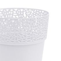 Produkt Doniczka dekoracyjna plastikowa biała Ø13cm W13,5cm 1 szt