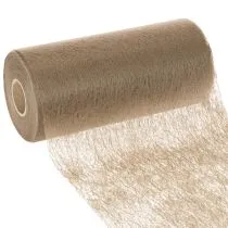 Produkt Rolka dekoracyjna z włókniny 24 cm x 25 m w kolorze brązowym na świąteczne stoły