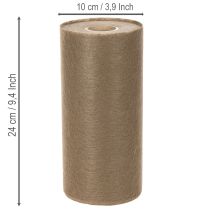 Produkt Rolka dekoracyjna z włókniny 24 cm x 25 m w kolorze brązowym na świąteczne stoły