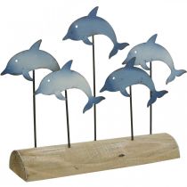 Delfiny do zestawu, dekoracja morska, dekoracja metalowa marynistyczna wys. 24,5 cm dł. 32,5 cm