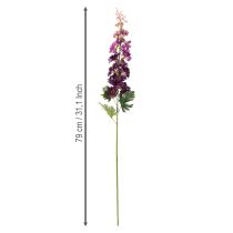 Produkt Delphinium dekoracyjny jako sztuczny kwiat do stylowych akcentów kwiatowych, 79 cm, 3 sztuki