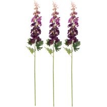 Produkt Delphinium dekoracyjny jako sztuczny kwiat do stylowych akcentów kwiatowych, 79 cm, 3 sztuki