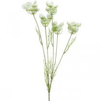 Kwitnący koper, sztuczna roślina, sztuczne zioła zielony, biały L80cm