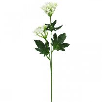 Produkt Koper kwitnący, sztuczne zioła, roślina ozdobna zielony, biały 49cm 9szt