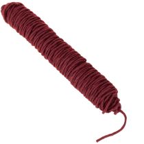 Produkt Nić do knotów, sznurek wełniany, Bordeaux, sznurek 55 m, florystyka, rękodzieło, majsterkowanie