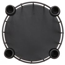 Produkt Kosz druciany metalowy ozdobny kosz świecznik czarny Ø23,5cm