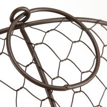 Produkt Miska druciana z uchwytem brązowa Ø35/30/25cm zestaw 3 szt.