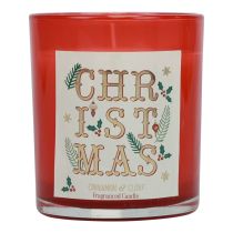 Produkt Świeca zapachowa Świąteczna świeca zapachowa w szklanym czerwonym ząbku cynamonu Ø8cm