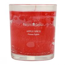 Świeca zapachowa w szklanej świecy zapachowej Christmas Apple Spice W8cm