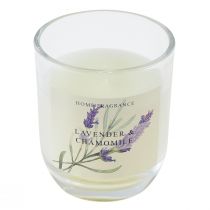 Produkt Świeca zapachowa w szklanym kremie lawendowo-rumiankowym Ø7,5cm W8,5cm
