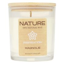 Świeca zapachowa w szklanym wosku naturalnym Wenzel Candles Magnolia 85×70mm