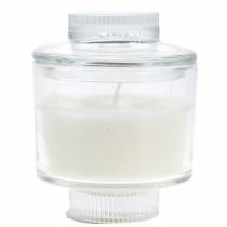 Świeca zapachowa w szkle Vanilla White Ø8cm H10,5cm