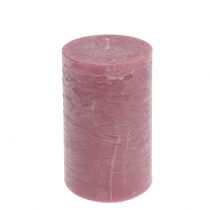 Produkt Świece jednokolorowe antyczne różowe 85x150mm 2szt