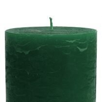 Produkt Świece jednokolorowe ciemnozielone 85x150mm 2 szt