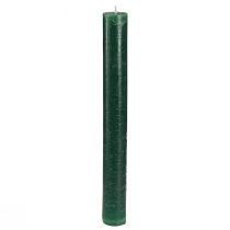 Produkt Świece jednokolorowe ciemnozielone świece w sztyfcie 34x300mm 4 szt
