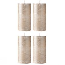 Produkt Świece jednokolorowe platynowe 50x100mm 4 szt.