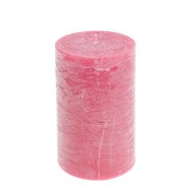 Świece jednokolorowe różowe 85x150mm 2szt