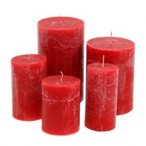 Produkt Solidne czerwone świece w różnych rozmiarach