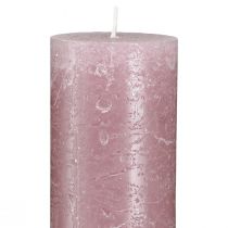 Produkt Świece jednokolorowe w starych różowych świecach 50x300mm 4 szt