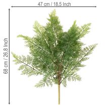 Produkt Sztuczna gałązka paproci, wiele gałęzi, zielona, 68 cm