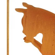 Produkt Dekoracja patynowana dekoracja kot rdza do zawieszenia 24,5cm