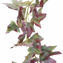 Bluszcz Girlanda Zielona, Bordowa 182,5 cm