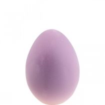 Produkt Jajko wielkanocne plastikowe jajko ozdobne fioletowe liliowe flokowane 25cm