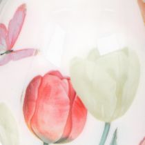 Produkt Ozdoba na pisanki, motyw tulipana, ze wstążką do zawieszenia i dekoracji wiosennej, 6 cm, 12 sztuk