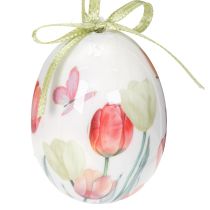 Produkt Ozdoba na pisanki, motyw tulipana, ze wstążką do zawieszenia i dekoracji wiosennej, 6 cm, 12 sztuk