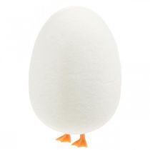 Jajko ozdobne z nóżkami Krem jajeczny Zabawna dekoracja wielkanocna wys.13cm 4szt