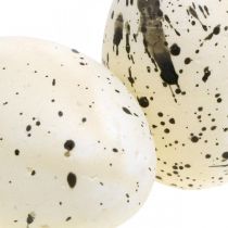 Ozdobne jajko z piórkiem Sztuczne pisanki Ozdoba wielkanocna wys.6cm 6 sztuk