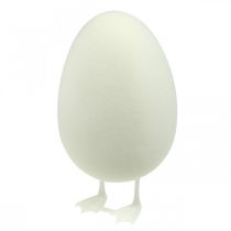 Jajko ozdobne z nóżkami Pisanka biała Dekoracja stołu Figurka wielkanocna wys.25cm