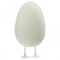 Jajko ozdobne z nóżkami Pisanka biała Dekoracja stołu Figurka wielkanocna wys.25cm