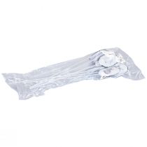 Produkt Kwiatowe metalowe pisanki ozdobne z zajączkami wielkanocnymi 5×7cm 8 szt