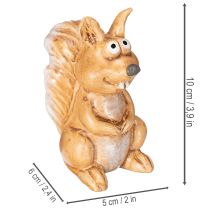 Produkt Figurka siedzącej wiewiórki do dekoracji jesiennej, 10 cm