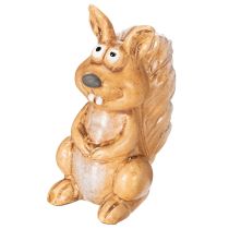 Produkt Figurka siedzącej wiewiórki do dekoracji jesiennej, 10 cm