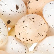 Produkt Dekoracyjne pisanki z nakrapianą powierzchnią do wiosennych aranżacji, 3 cm, 24 sztuki