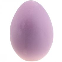 Produkt Jajko wielkanocne plastikowe duże jajko ozdobne fioletowe flokowane 40cm