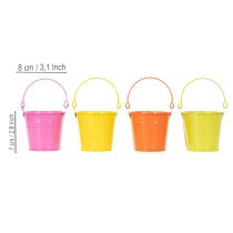 Produkt Kolorowe wiaderka, Ø8cm wys.7,5cm, 12 szt.