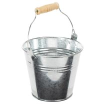 Produkt Wiadro Ø12cm wys.10cm 8 szt. Cynkowe, błyszczące