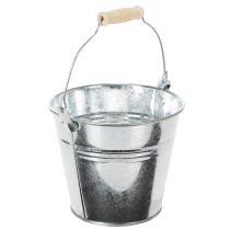 Produkt Wiadro Ø14cm H12cm 6 szt. Cynkowe, błyszczące